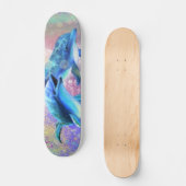 Dolphin Couple - Liebe - Glück Skateboard (Vorderseite)