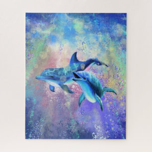Dolphin Couple Puzzle Happy Family