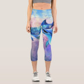 Dolphin Couple - Schön Capri Leggings (Vorderseite)