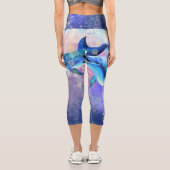 Dolphin Couple - Schön - Capri Leggings (Rückseite)
