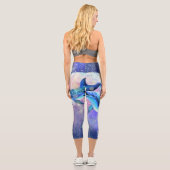 Dolphin Couple - Schön - Capri Leggings (Rückseite)