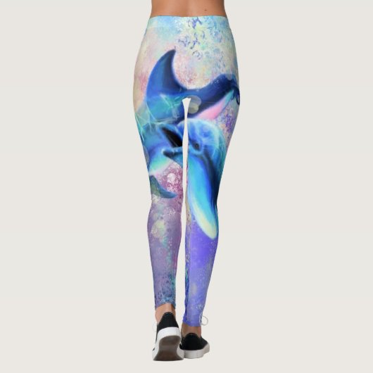 Dolphin Couple - Schön - Leggings (Rückseite)
