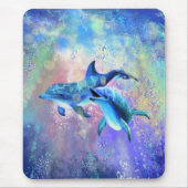 Dolphin Couple - Schön Mousepad (Vorne)