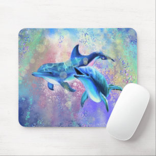Dolphin Couple - Schön - Mousepad