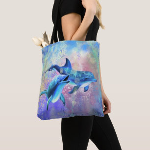 Dolphin Couple - Schön Tasche