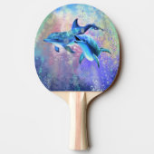 Dolphin Couple - Schön Tischtennis Schläger (Rückseite)