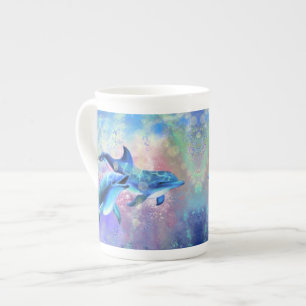Dolphin Couple Tasse Liebe