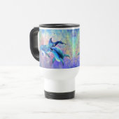 Dolphin Couple Travel Mug Reisebecher (Vorderseite Links)