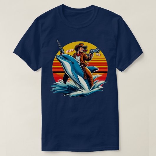Dolphin Cowboy TShirt (Design vorne)