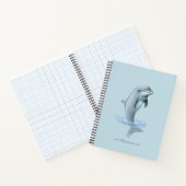 Dolphin, Custom Anchor und Script auf Light Blue Notizblock (Innenseite)