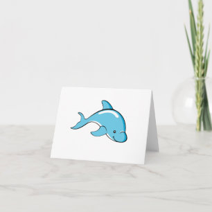 Dolphin Custom color card Karte