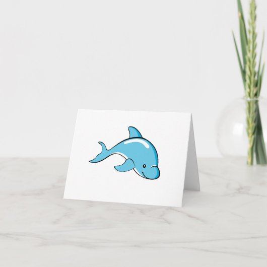 Dolphin Custom color card Karte (Vorderseite)