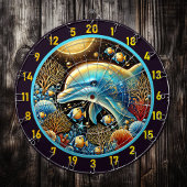 Dolphin Dance Coral Reef Dartboard Dartscheibe