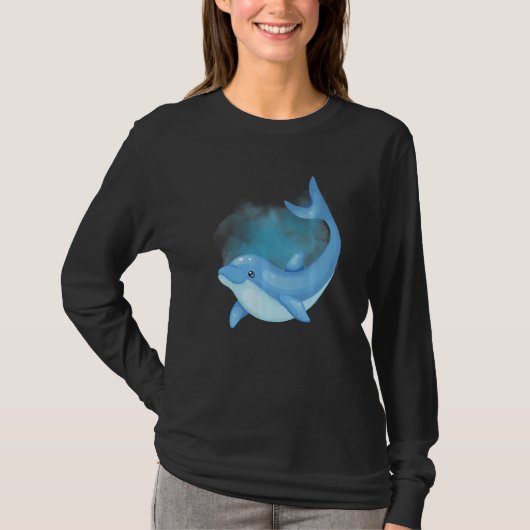 Dolphin Deep Ocean Creatures and Rift Life 1 T-Shirt (Vorderseite)