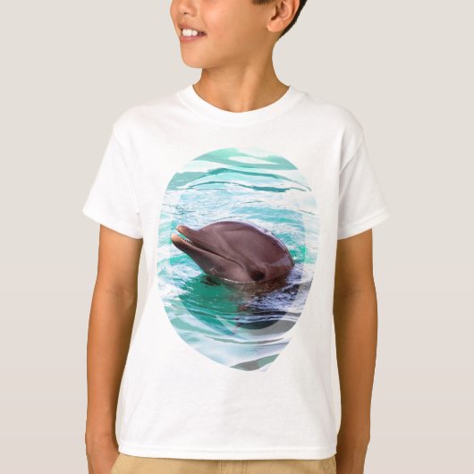Dolphin Design Kid's Sweatshirt T-Shirt (Vorderseite)