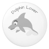 Dolphin Design personalisiert Keramikknauf (Vorderseite)