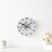 Dolphin Design Runde Wanduhr (Zuhause)