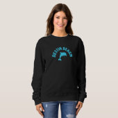 Dolphin Destin Beach Classic Cute Destin Beach Blu Sweatshirt (Vorne ganz)