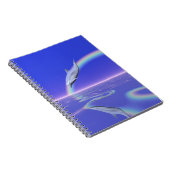 Dolphin Diving with Rainbow Notizblock (Rechte Seite)