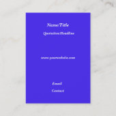 Dolphin Diving with Rainbow Visitenkarte (Rückseite)