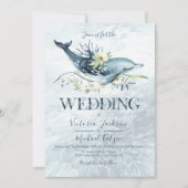 Dolphin Dolphin Hochzeiten im tropischen Ozean Einladung (Vorderseite)