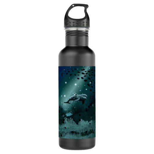 Dolphin Dream Edelstahlflasche (Vorderseite)