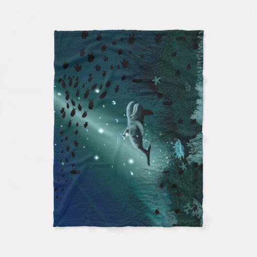 Dolphin Dream Fleecedecke (Vorderseite)