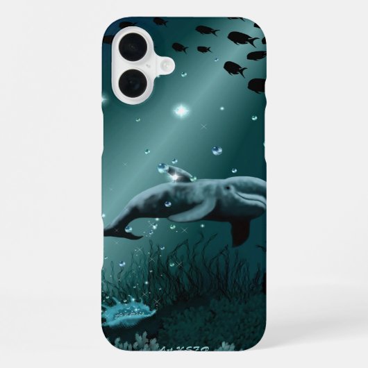 Dolphin Dream iPhone Hülle (Rückseite)