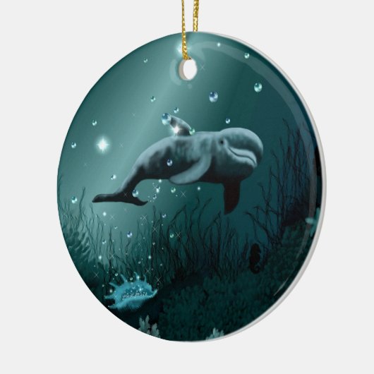 Dolphin Dream Keramikornament (Links)