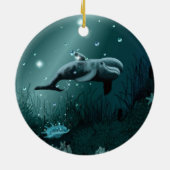 Dolphin Dream Keramikornament (Hinten)