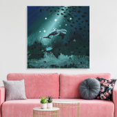 Dolphin Dream Leinwanddruck (Insitu (Wohnzimmer))