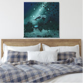 Dolphin Dream Leinwanddruck (Insitu (Schlafzimmer))
