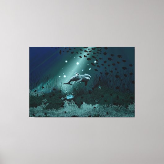 Dolphin Dream Leinwanddruck (Vorderseite)