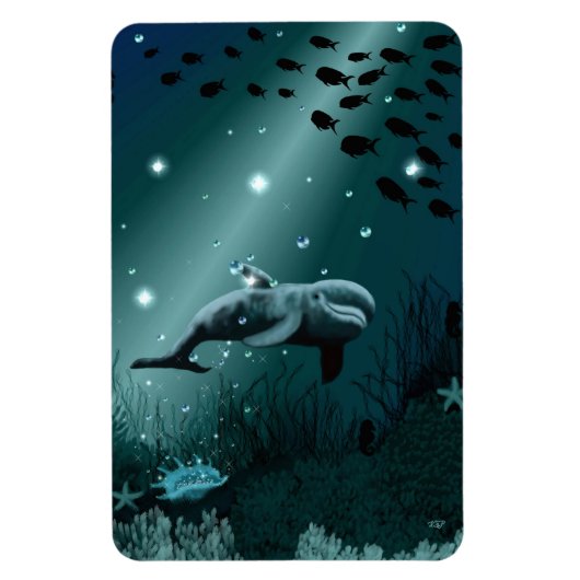 Dolphin Dream Magnet (Vertikal)