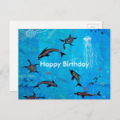 Dolphin Dream Postkarte (Vorne/Hinten)