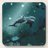 Dolphin Dream Untersetzer (Vorderseite)
