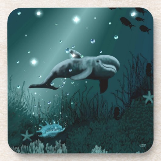 Dolphin Dream Untersetzer (Vorderseite)