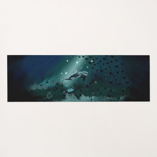 Dolphin Dream Yogamatte (Rückseite (Horizontal))