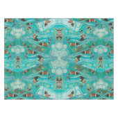 Dolphin Dreaming Aborigine-Kunst Tischdecke (Vorderseite (Horizontal))