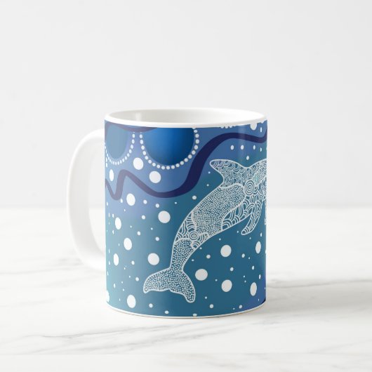 Dolphin Dreaming Kaffeetasse (Vorderseite Links)