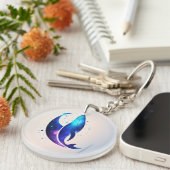 Dolphin Dreams Akryllischer Schlüsselanhänger - Ma (Vorderseite rechts)