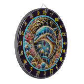 Dolphin Dreams Coral Reef Dartboard Dartscheibe (Vorderseite Links)
