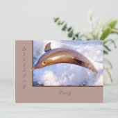 Dolphin Einladung (Stehend Vorderseite)