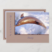 Dolphin Einladung (Vorne/Hinten)