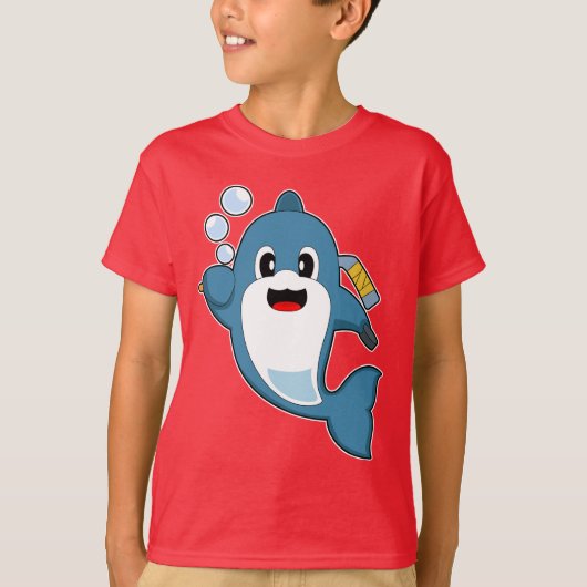 Dolphin-Eishockey-Eishockeystick T-Shirt (Vorderseite)