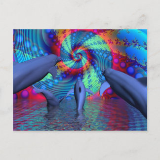 Dolphin-Energie Postkarte