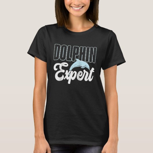 Dolphin Expert Cute  Dolphins Girls Raglan Basebal T-Shirt (Vorderseite)