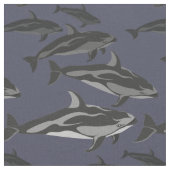 Dolphin Fabric Dolphin Art Natural Linen Fabric Stoff (Nahaufnahme)