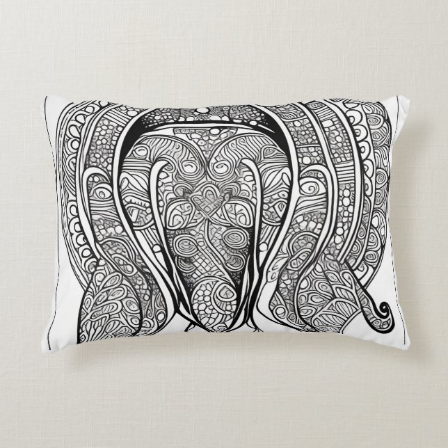 Dolphin Face Dekokissen (Vorderseite)