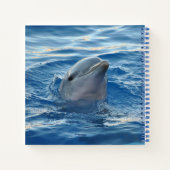 Dolphin Face in Ocean Cute Photo Notizblock (Rückseite)